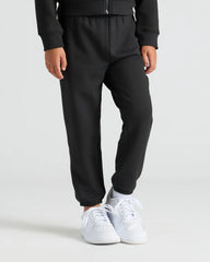 Girls Black & Electric Fuchsia Relaxed Joggers 2-Pack