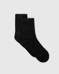 Black Half Crew Socks 3-Pack